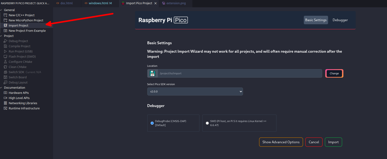 Import Project